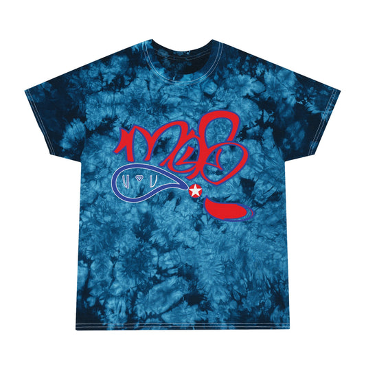 Trendy Tie-Dye Tee, Crystal Blue Graphic Shirt, Casual Summer Wear, Beach Outfit, Festival Clothing, Unique Gift Idea