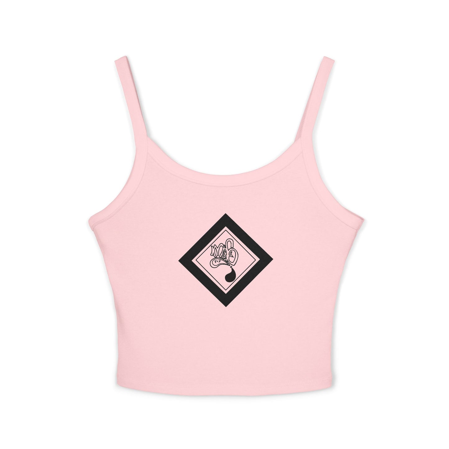 Stylish Women's Spaghetti Strap Tank Top, Casual Summer Wear, Trendy Apparel, Perfect for Festivals and Vacations, Graphic Design Tank