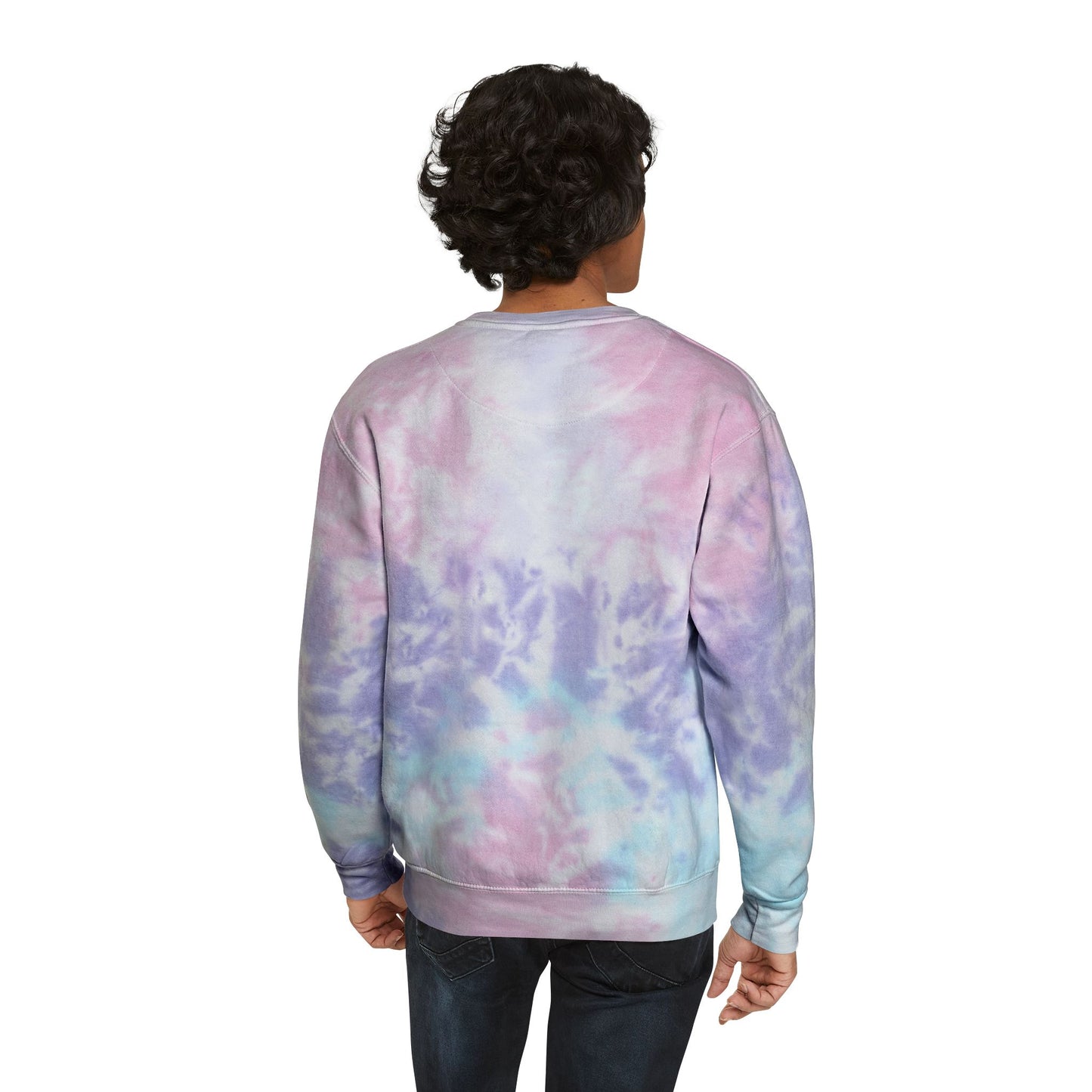 Relaxed Tie-Dye Sweatshirt with Vibrant Graphic Design