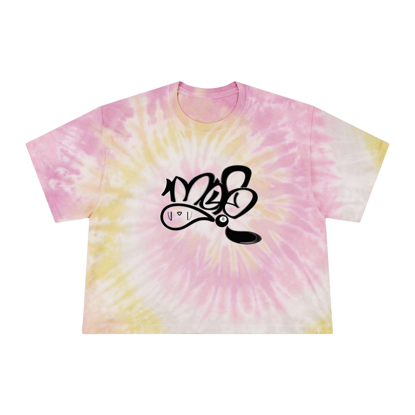 Women's Tie-Dye Crop Tee, Trendy Summer Top, Casual Beachwear, Festival Outfit, Unique Gift for Teens, Bohemian Style Shirt