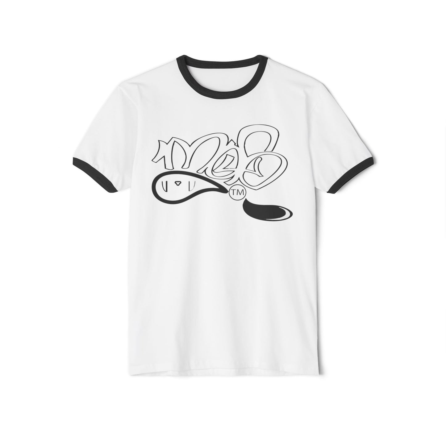 Retro Graphic Unisex Cotton Ringer T-Shirt, Casual Tee, Streetwear, Trendy Apparel, Unique Gift, Everyday Wear, Unisex Fashion