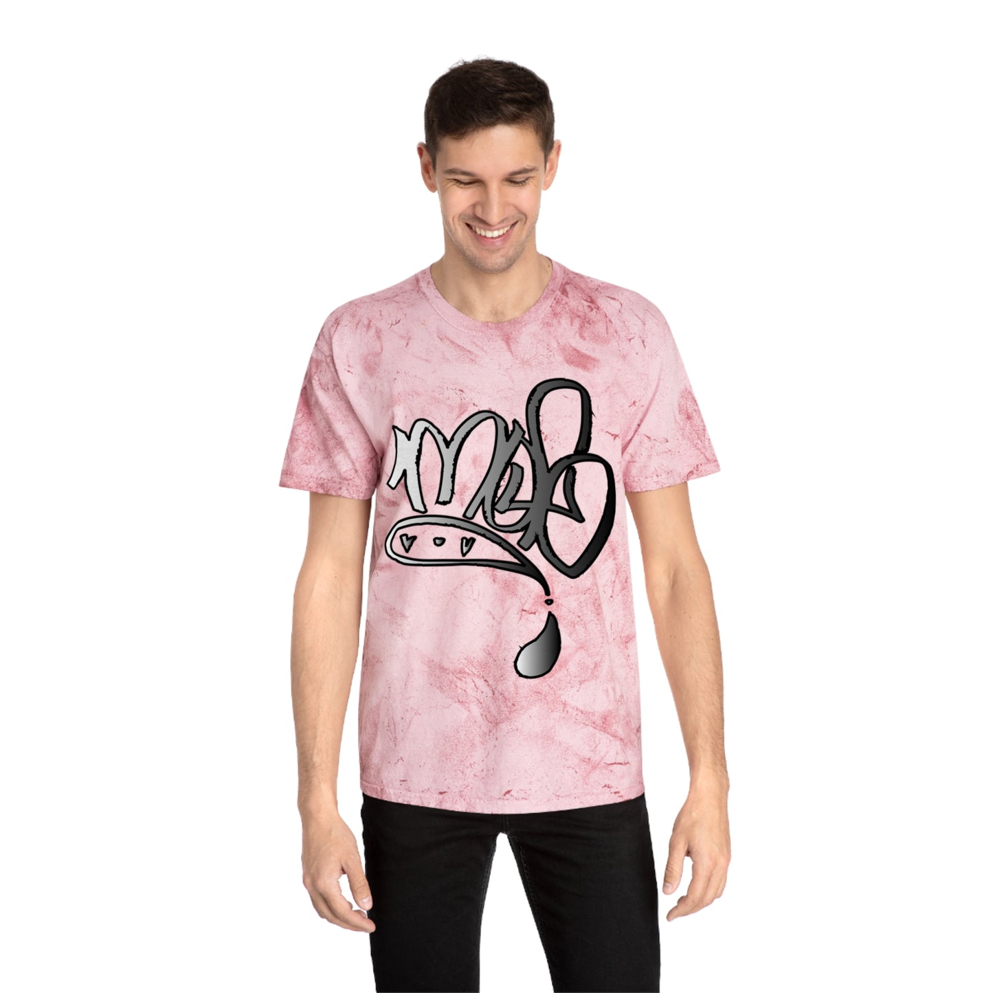 color blast unisex silver mofo logo