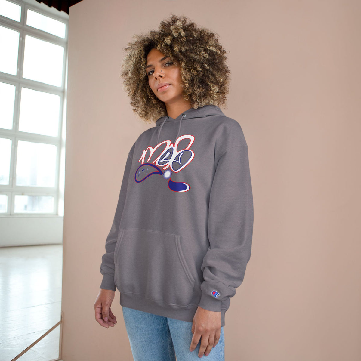 Champion Hoodie with USA mofo logo