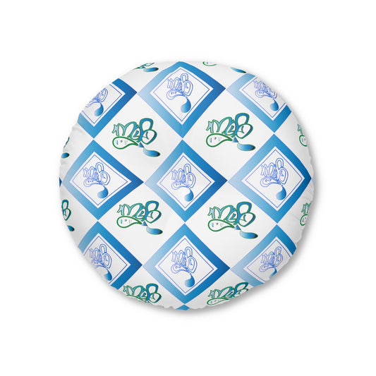 Colorful Tufted Floor Pillow | Stylish Home Decor, Round Throw Pillow, Cozy Seating, Living Room Cushions, Indoor Decor