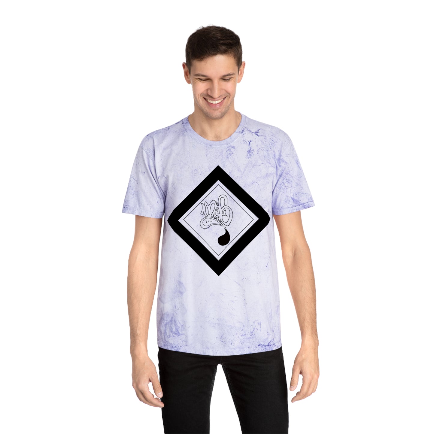 Color Blast unisex diamond mofo logo black