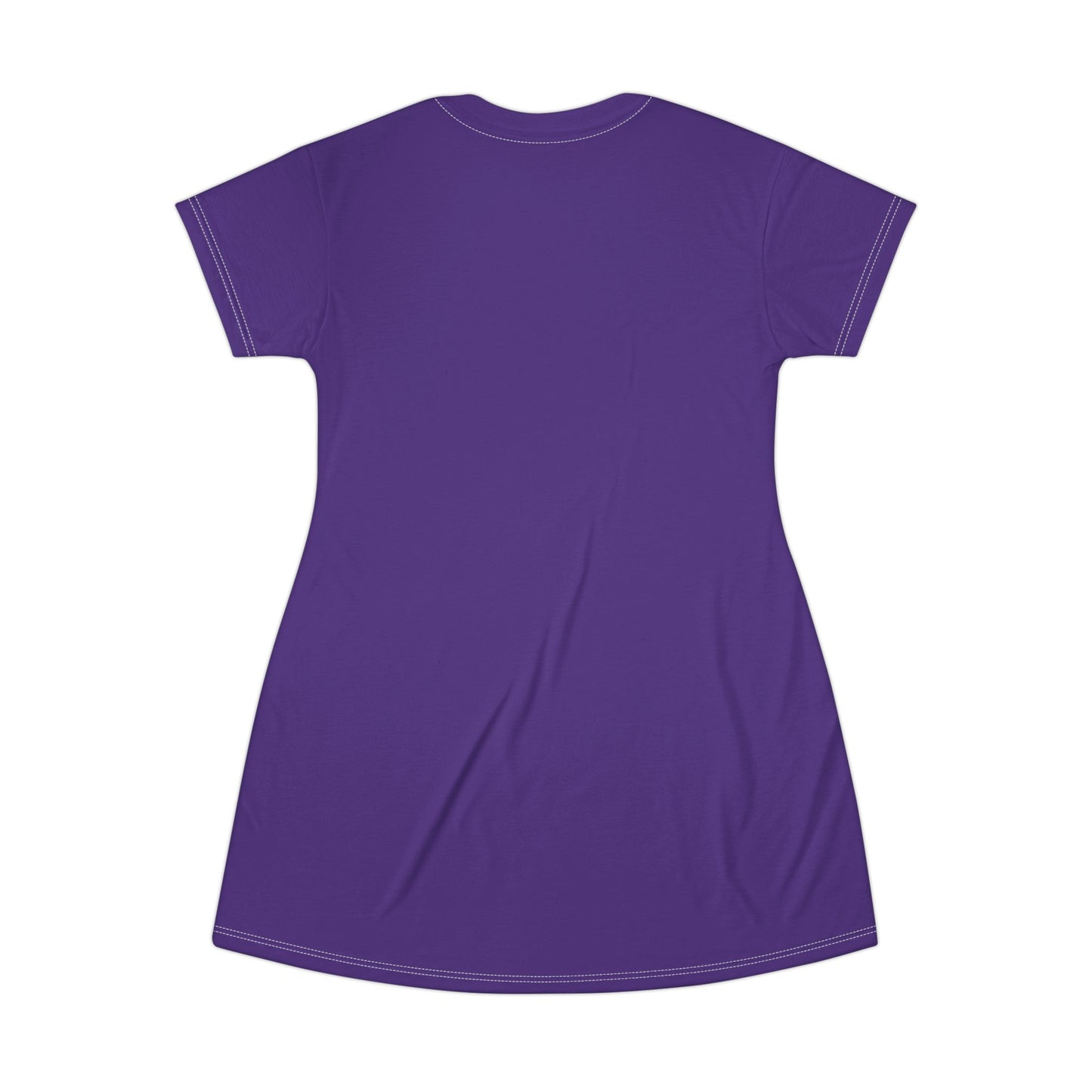 silver mofo logo low T-shirt dress purple