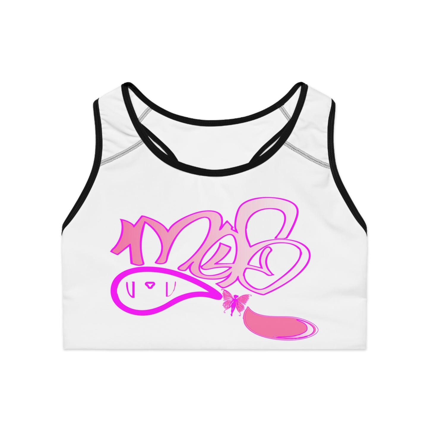 Stylish Bunny Graphic Sports Bra