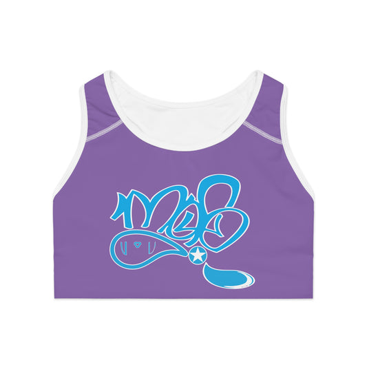 Stylish Purple Sports Bra for Active Lifestyle, Comfortable Workout Gear, Perfect for Yoga, Gym, Gifts for Fitness Enthusiasts