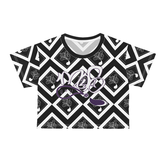 Stylish Graphic Crop Tee, Trendy Summer Top, Music-Inspired Apparel, Comfortable Streetwear, Edgy Fashion Statement