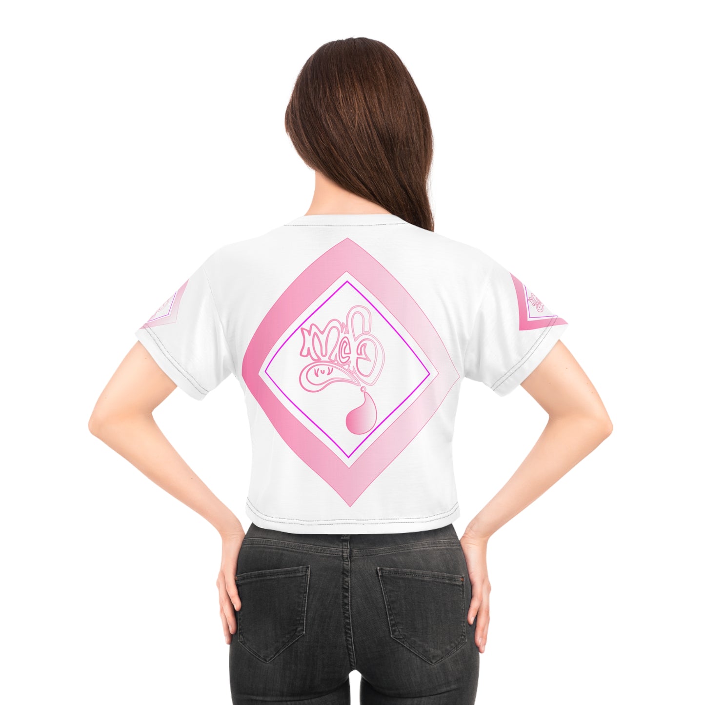 Mofo butterfly fairy diamond combo crop tee