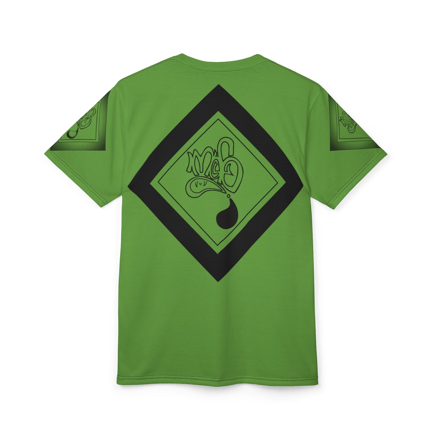 mofo snake logo diamond combo tee green