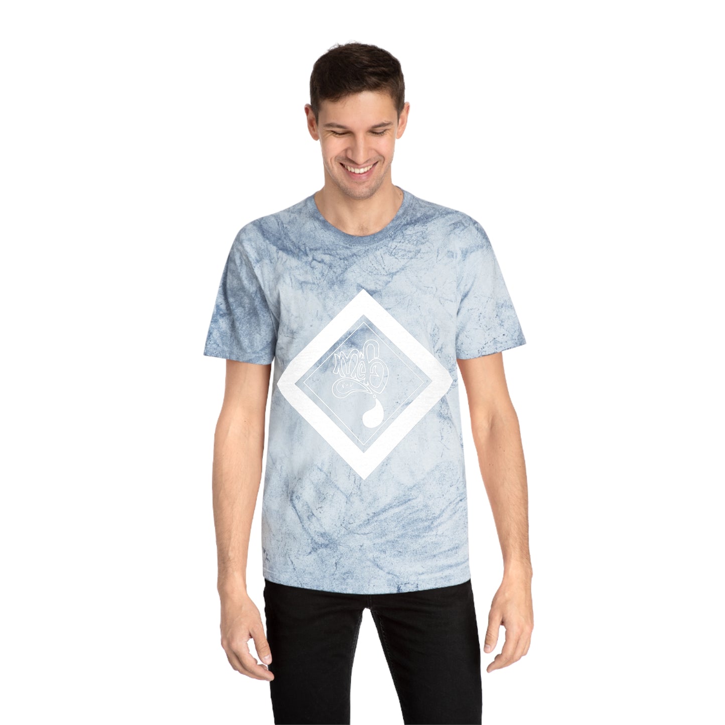 Color Blast unisex diamond mofo logo white