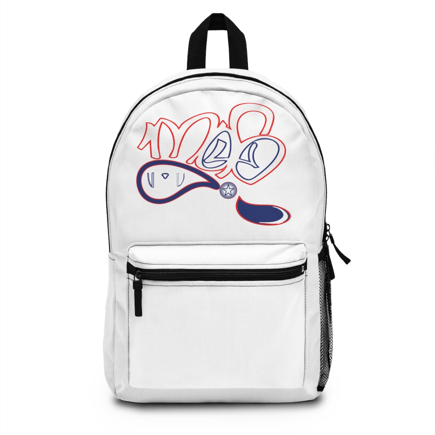 Stylish Graphic Backpack, Trendy Book Bag, Casual Daypack, School Essentials, Travel Companion, Unique Art Print