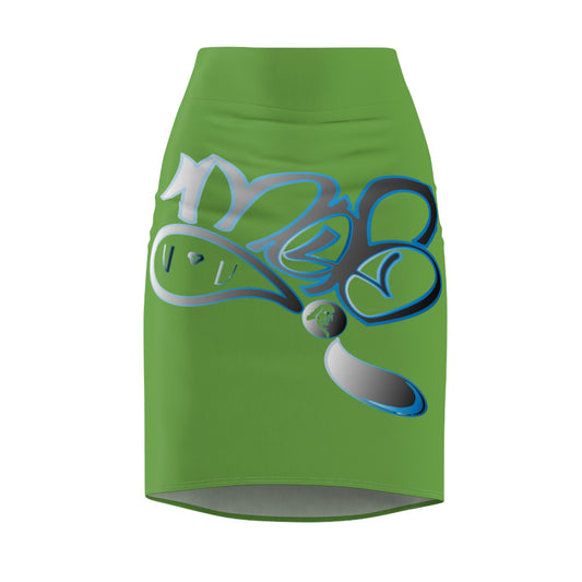 Vibrant Floral Women's Pencil Skirt