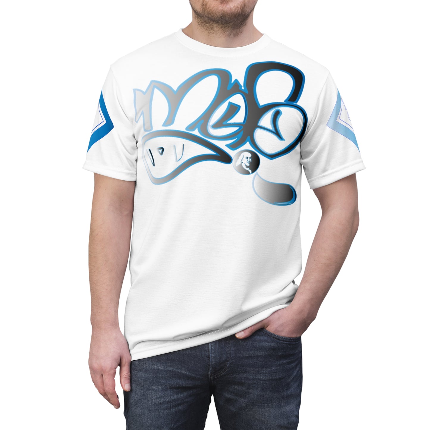 mofo Benjamin Franklin logo diamond combo white