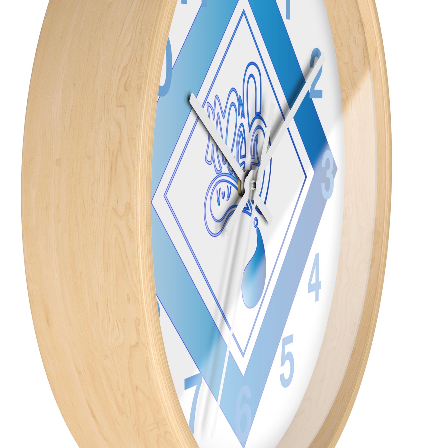 Modern Blue Design Wall Clock - Unique Timepiece for Home Décor