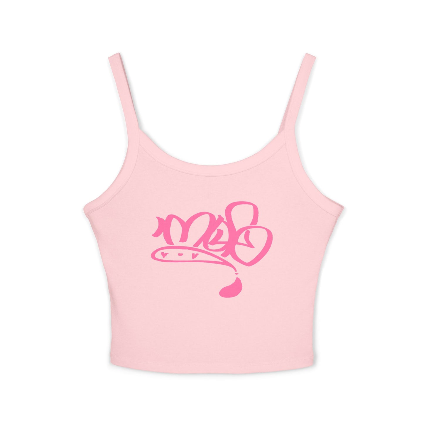 mofo logo crop tank top pink