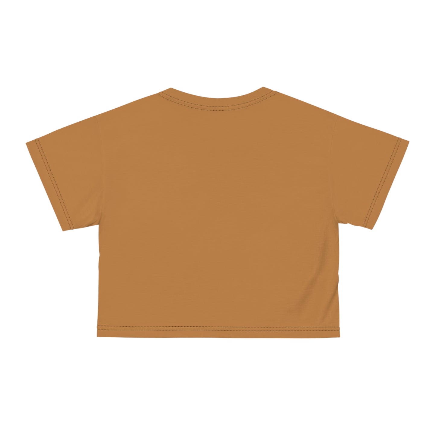 silver mofo logo low crop tee light brown