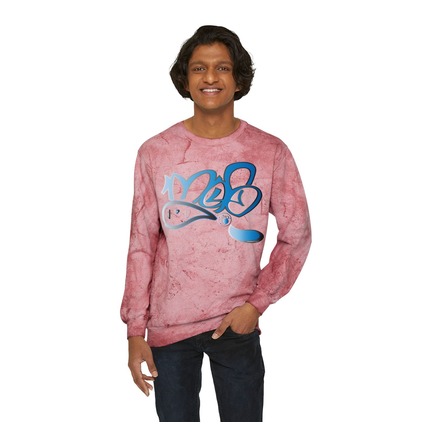 Abstract Marble Print Unisex Sweatshirt - Cozy Graphic Sweater for Casual Style, Birthday Gift, Streetwear, Art Lover Fashion