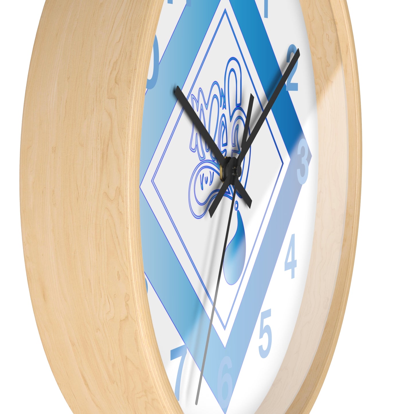 Modern Blue Design Wall Clock - Unique Timepiece for Home Décor