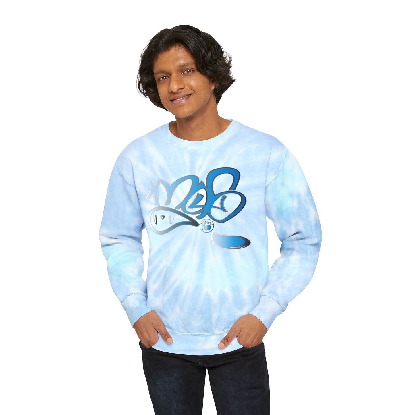 Chill Vibes Unisex Tie-Dye Sweatshirt | Perfect for Cozy Days, Streetwear Style, Summer Nights, Gifts for Friends, Tie-Dye Fashion