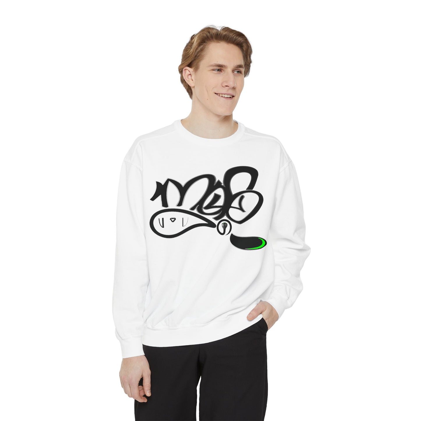 Graffiti Script Sweatshirt — mofo snake logo