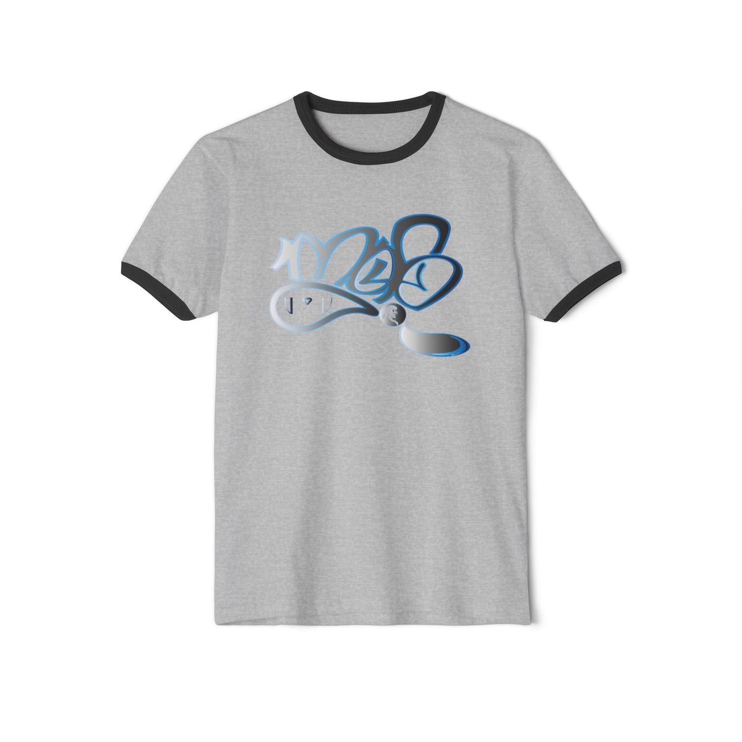 Retro-Inspired Unisex Cotton Ringer T-Shirt - Casual Graphic Tee with Unique Design