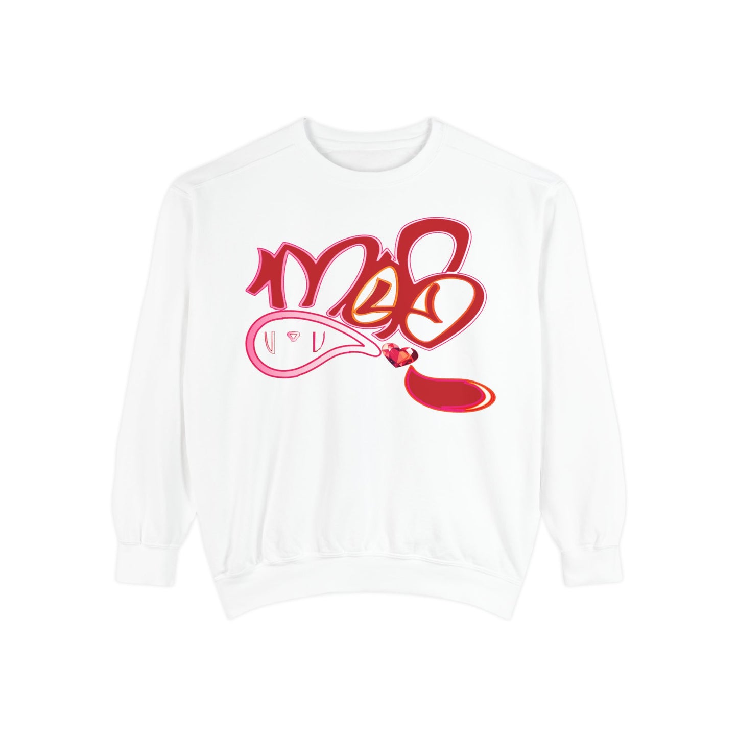 mofo gem heart sweatshirt