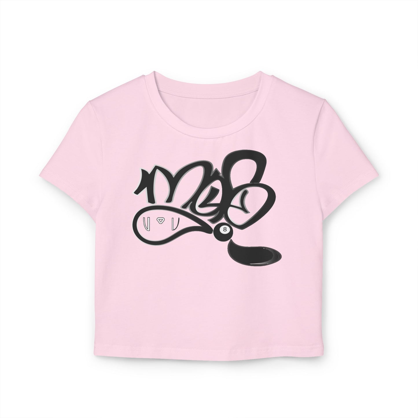 Trendy Women's Baby Tee with Graphic Design, Stylish Crop Top, Casual Wear, Summer Essential, Gift for Her