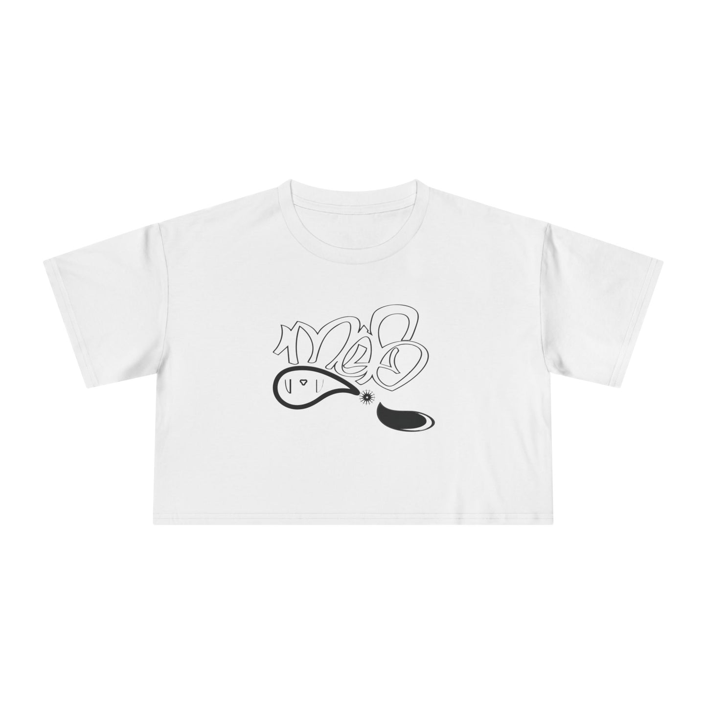 Chic Graphic Women's Crop Tee, Casual Streetwear Top, Summer Fashion Essential, Trendy Crop Top for Women, Gift for Her, Cool Tees
