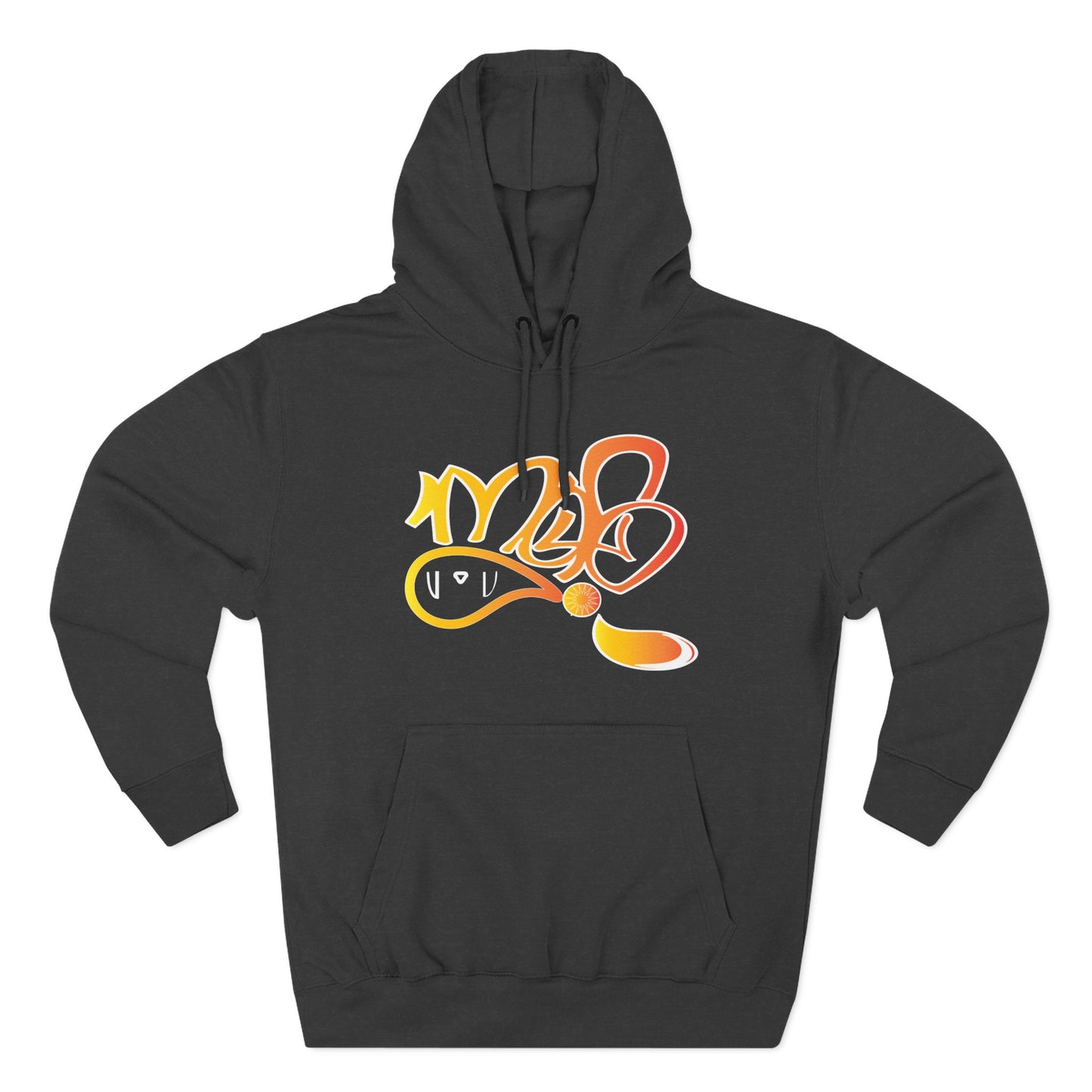 Vibrant Three-Panel Fleece Hoodie, Cozy Streetwear, Graphic Hooded Sweatshirt, Casual Pullover, Perfect for Gifts and Everyday Wear