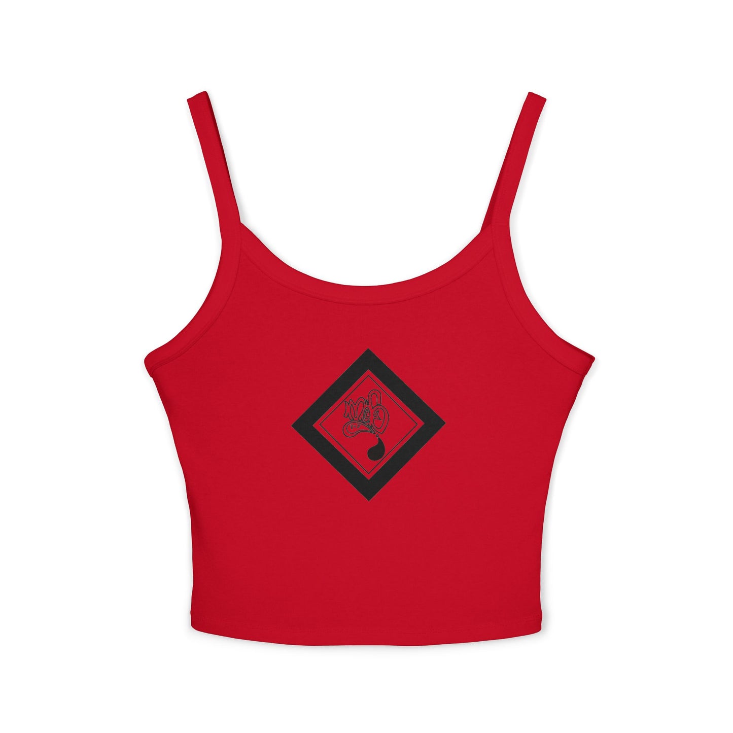 Stylish Women's Spaghetti Strap Tank Top, Casual Summer Wear, Trendy Apparel, Perfect for Festivals and Vacations, Graphic Design Tank