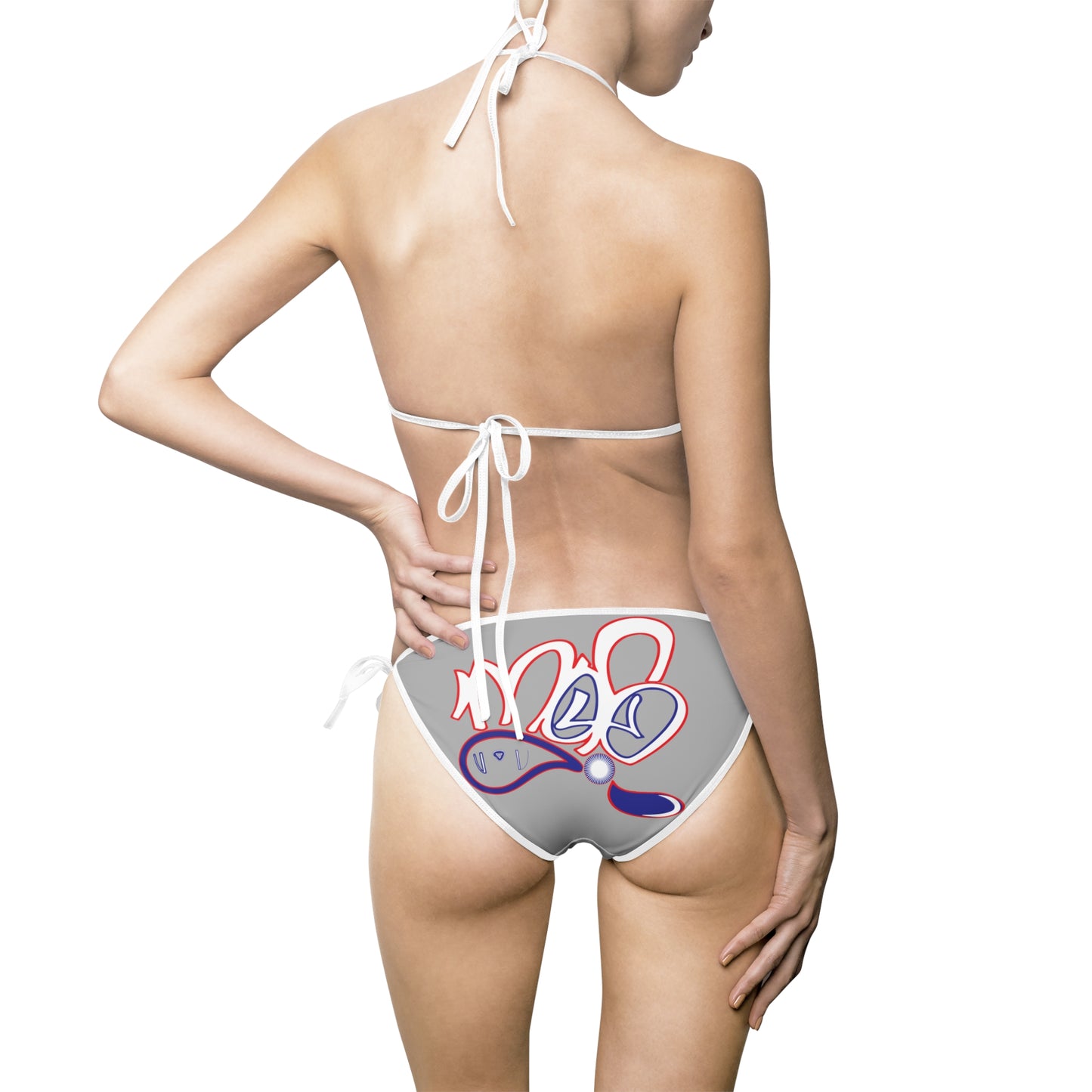 mofo usa logo diamond combo bikini grey