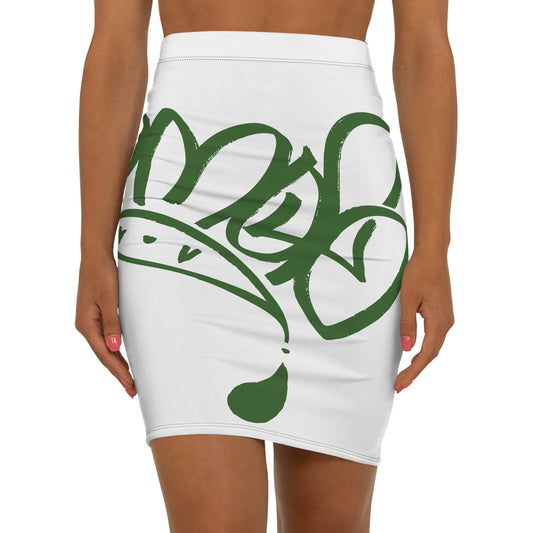 Graffiti mofo logoMid-Waist Pencil Skirt