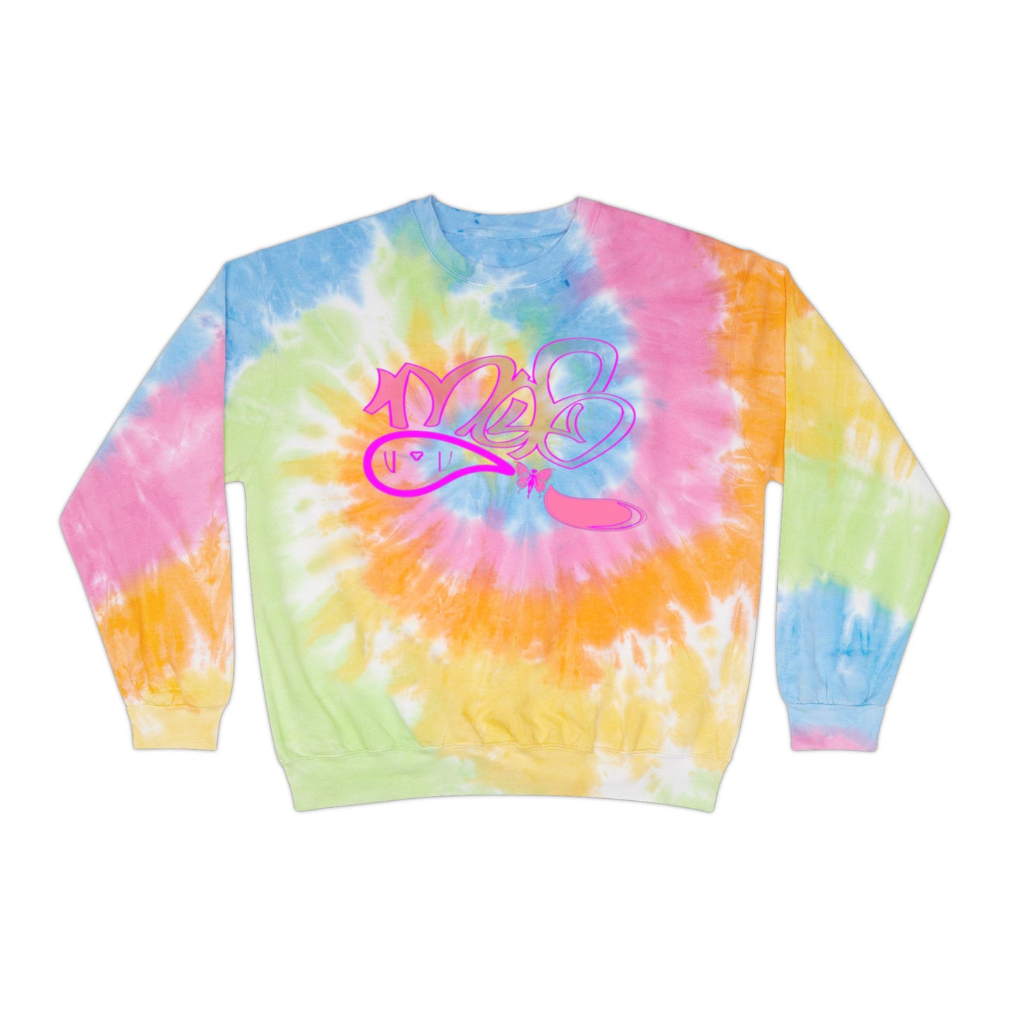 Relaxed Tie-Dye Sweatshirt with Vibrant Graphic Design