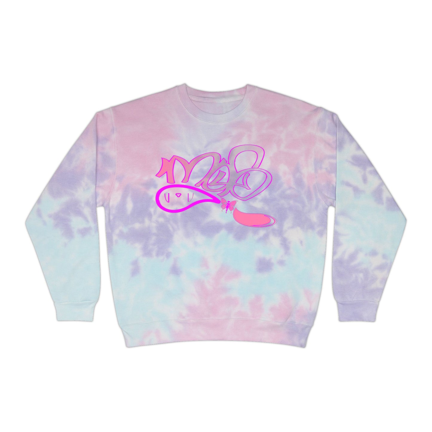 Relaxed Tie-Dye Sweatshirt with Vibrant Graphic Design