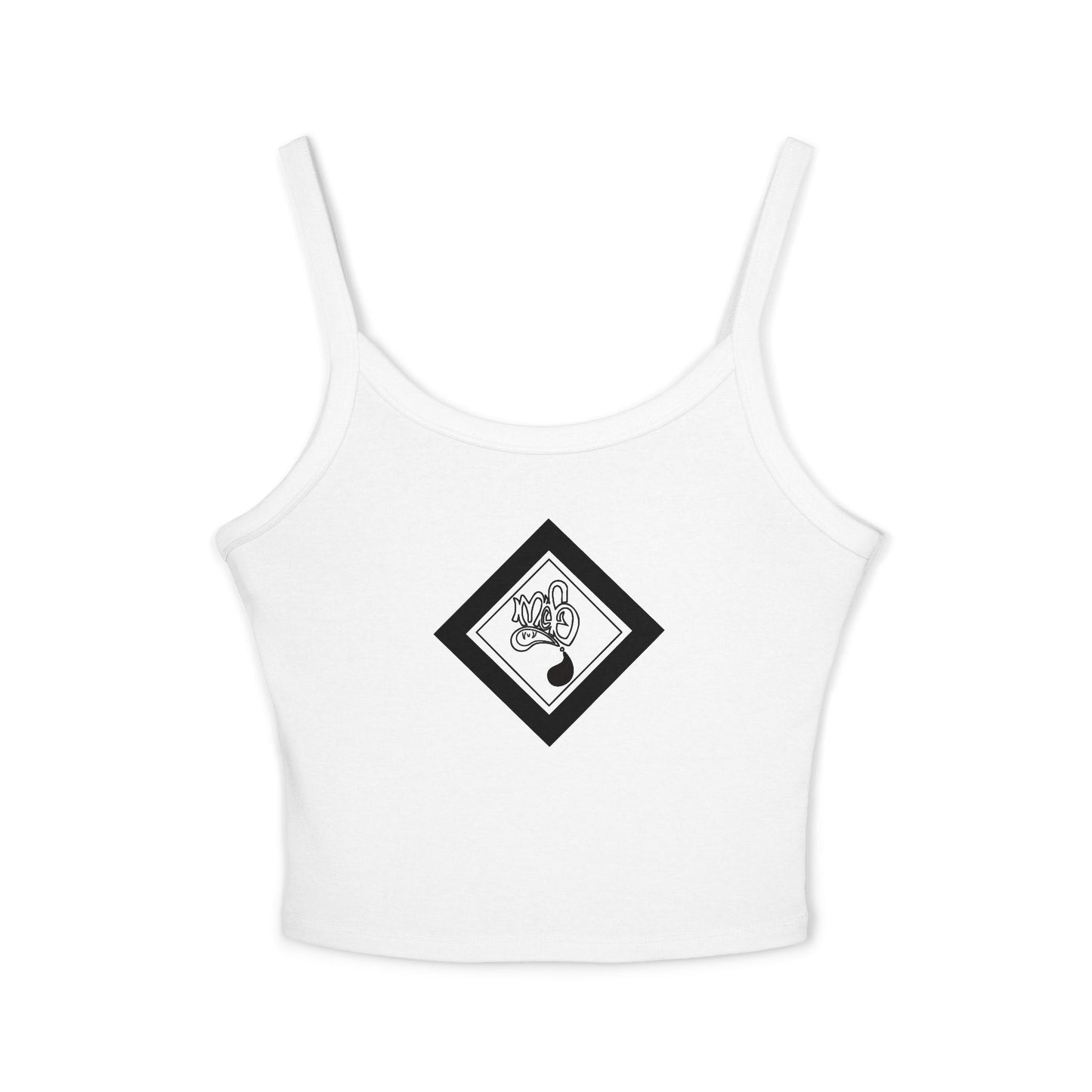 Stylish Women's Spaghetti Strap Tank Top, Casual Summer Wear, Trendy Apparel, Perfect for Festivals and Vacations, Graphic Design Tank