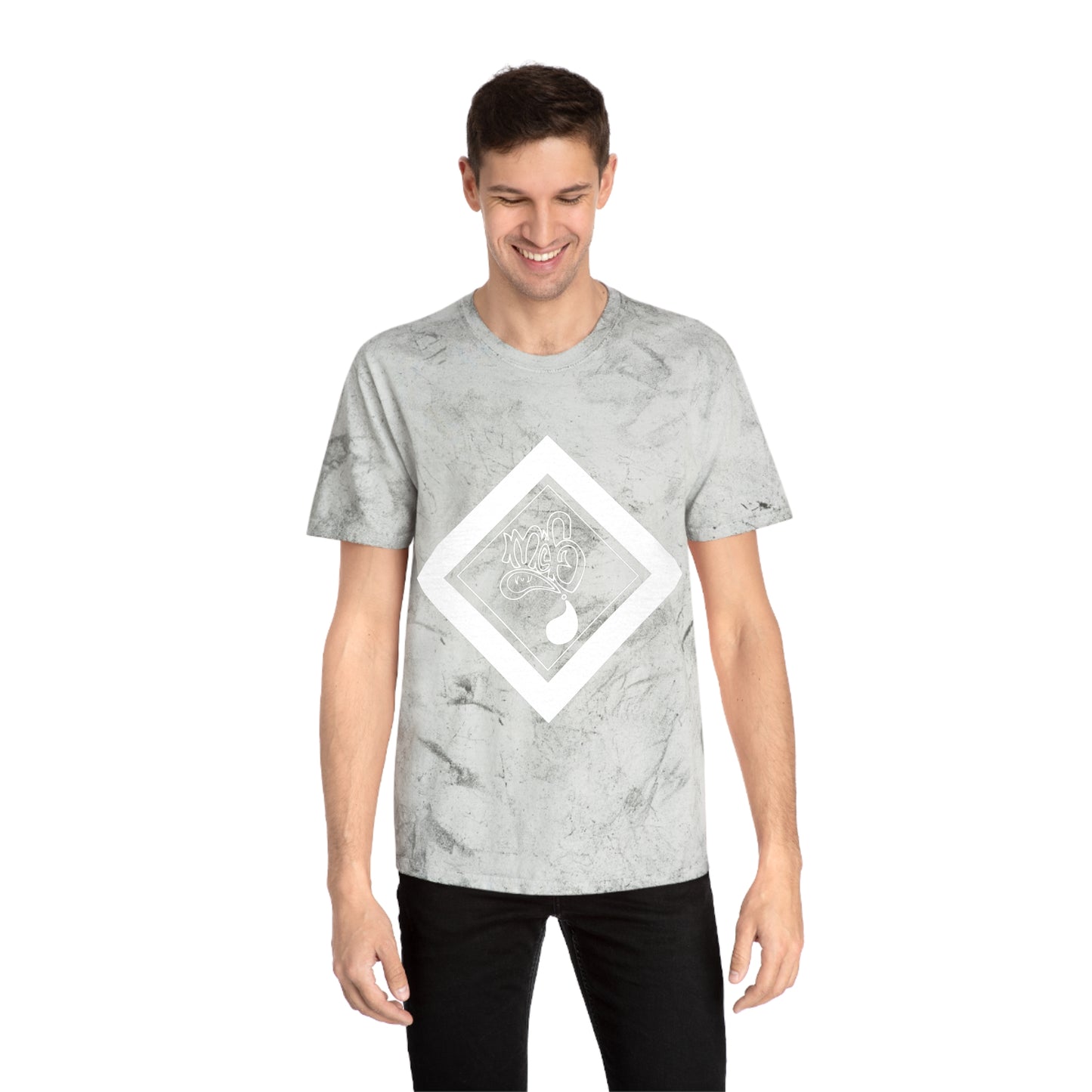 Color Blast unisex diamond mofo logo white