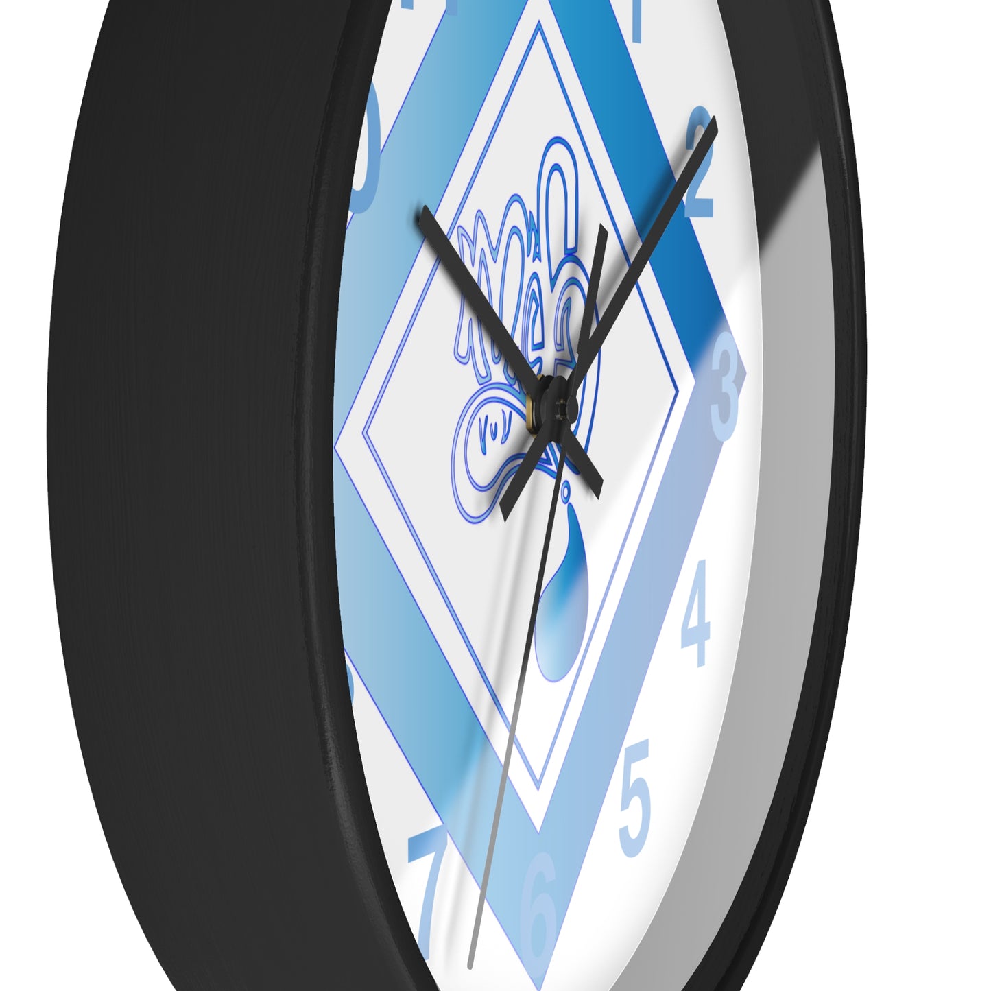 Modern Blue Design Wall Clock - Unique Timepiece for Home Décor