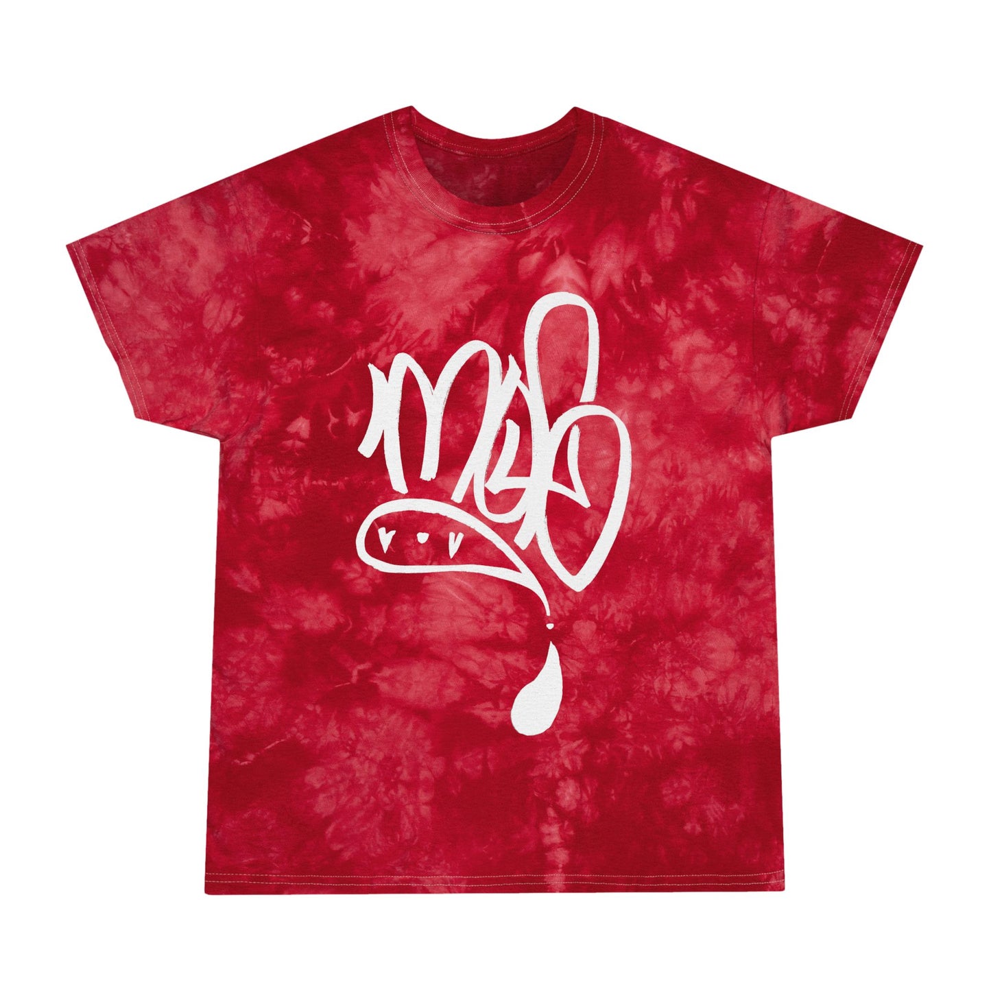 Crystal Tie-Dye Tee, Boho Style T-Shirt, Trendy Summer Shirt, Gift for Teens, Festival Wear, Artistic Tie Dye Fashion