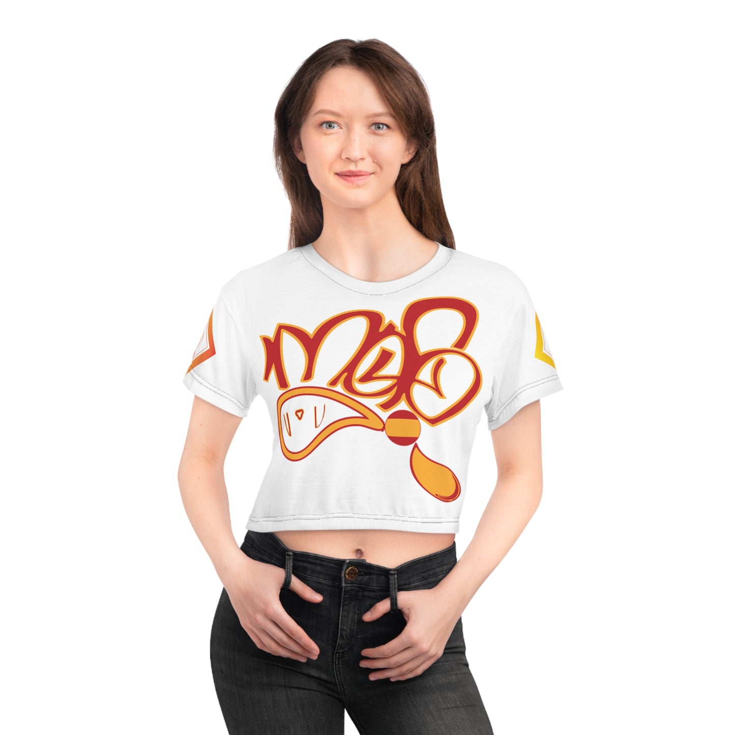 Spain mofo logo diamond combo crop tee
