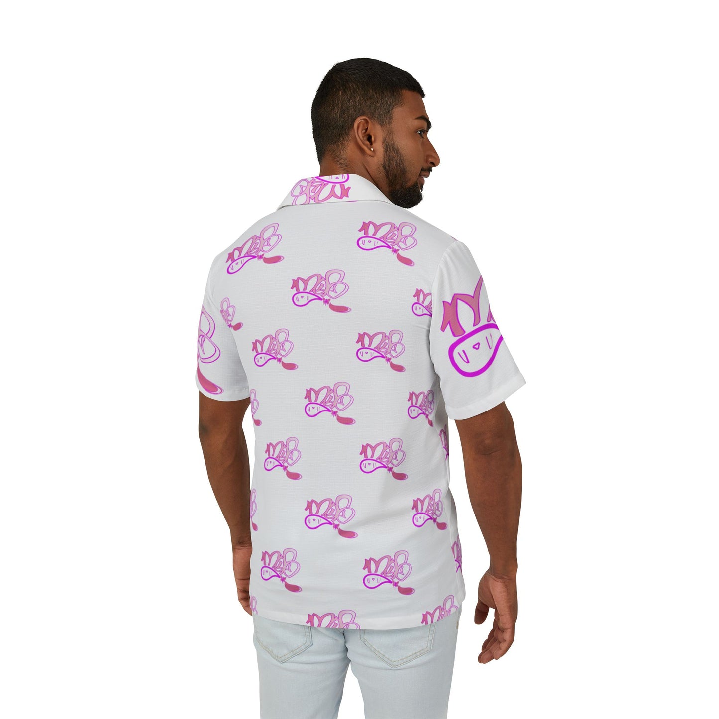 Tropical Floral Men's Hawaiian Camp Shirt