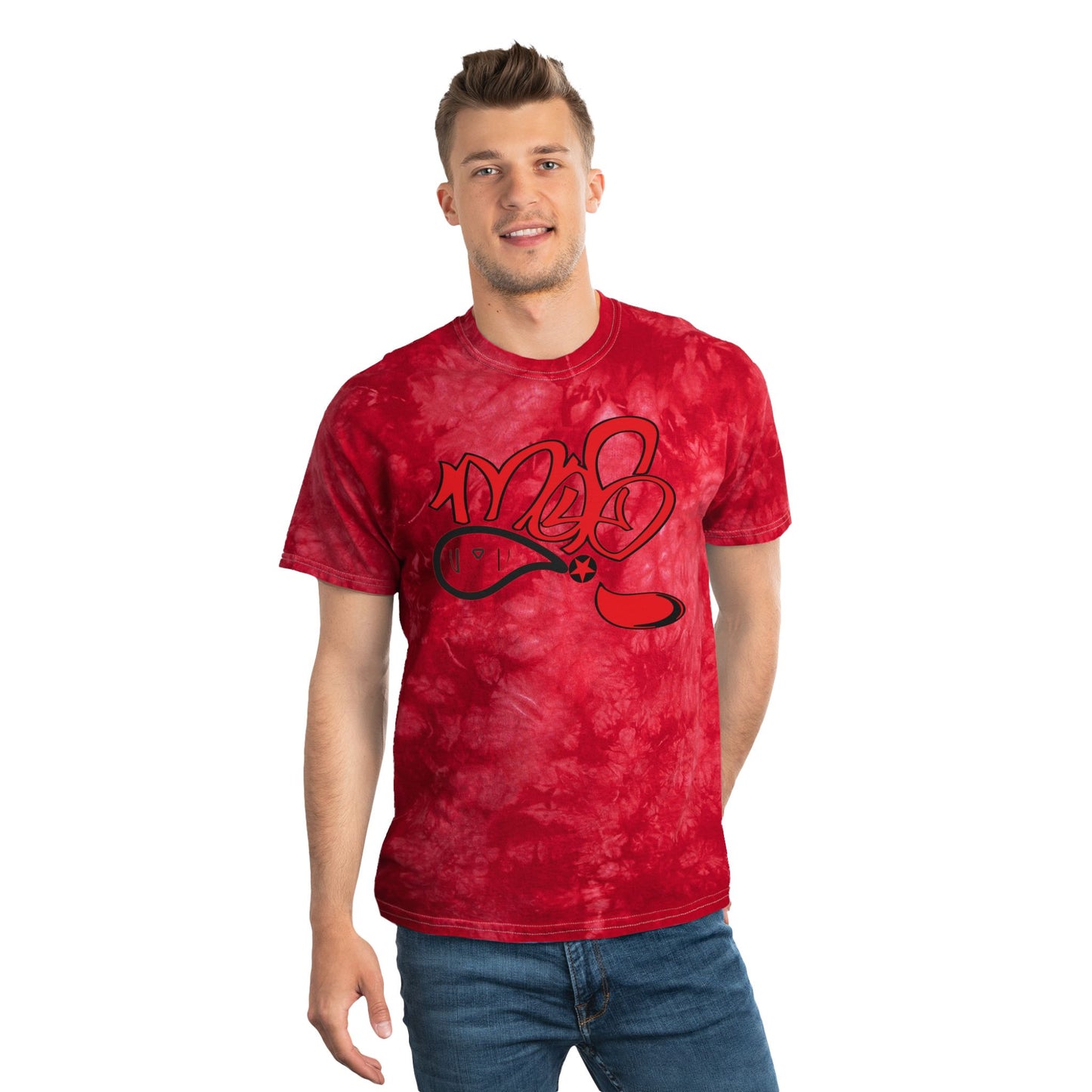Vibrant Tie-Dye Tee - Crystal Edition | Trendy Summer Shirt, Festival Wear, Gift for Friends, Weekend Vibes, Boho Chic