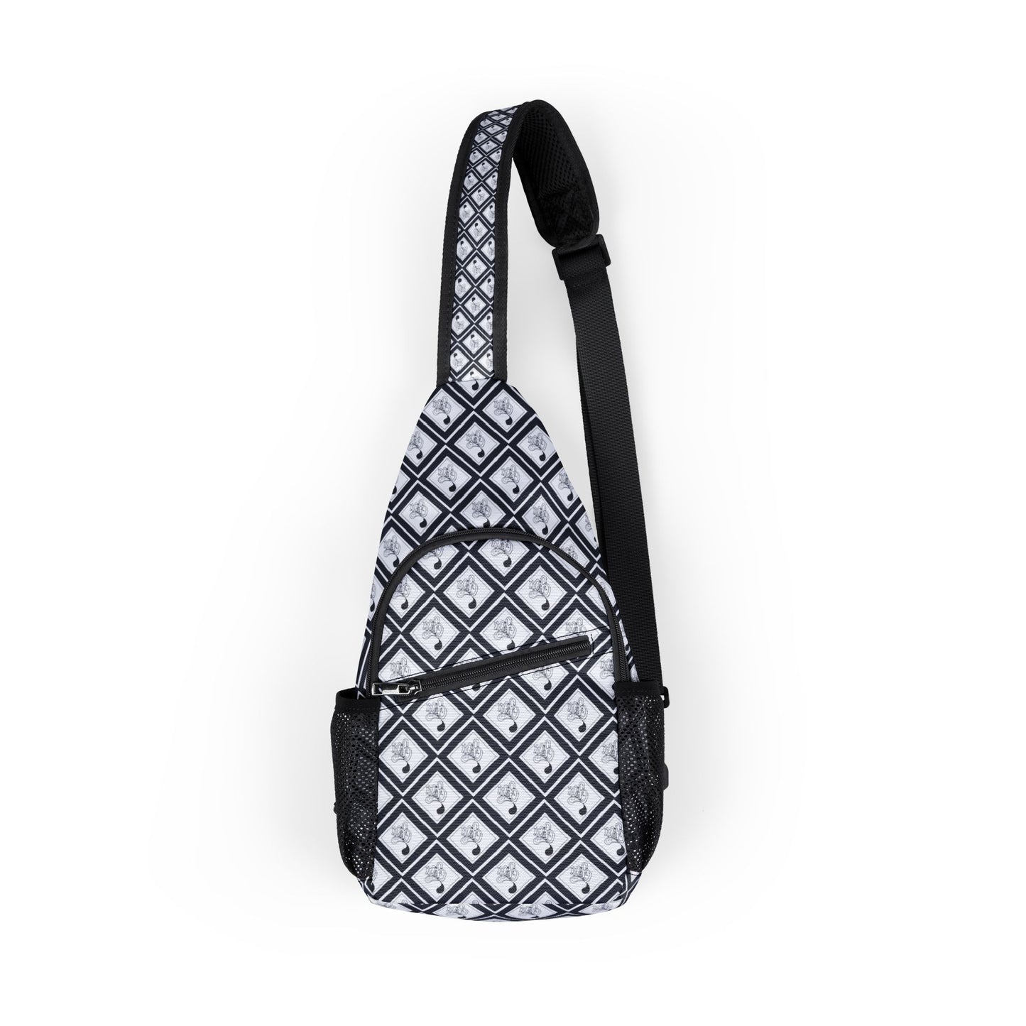 Chic Diamond Pattern Chest Bag | Stylish Sling Bag for On-the-Go, Fashion Accessory for Travel, Gym, or Daily Outings
