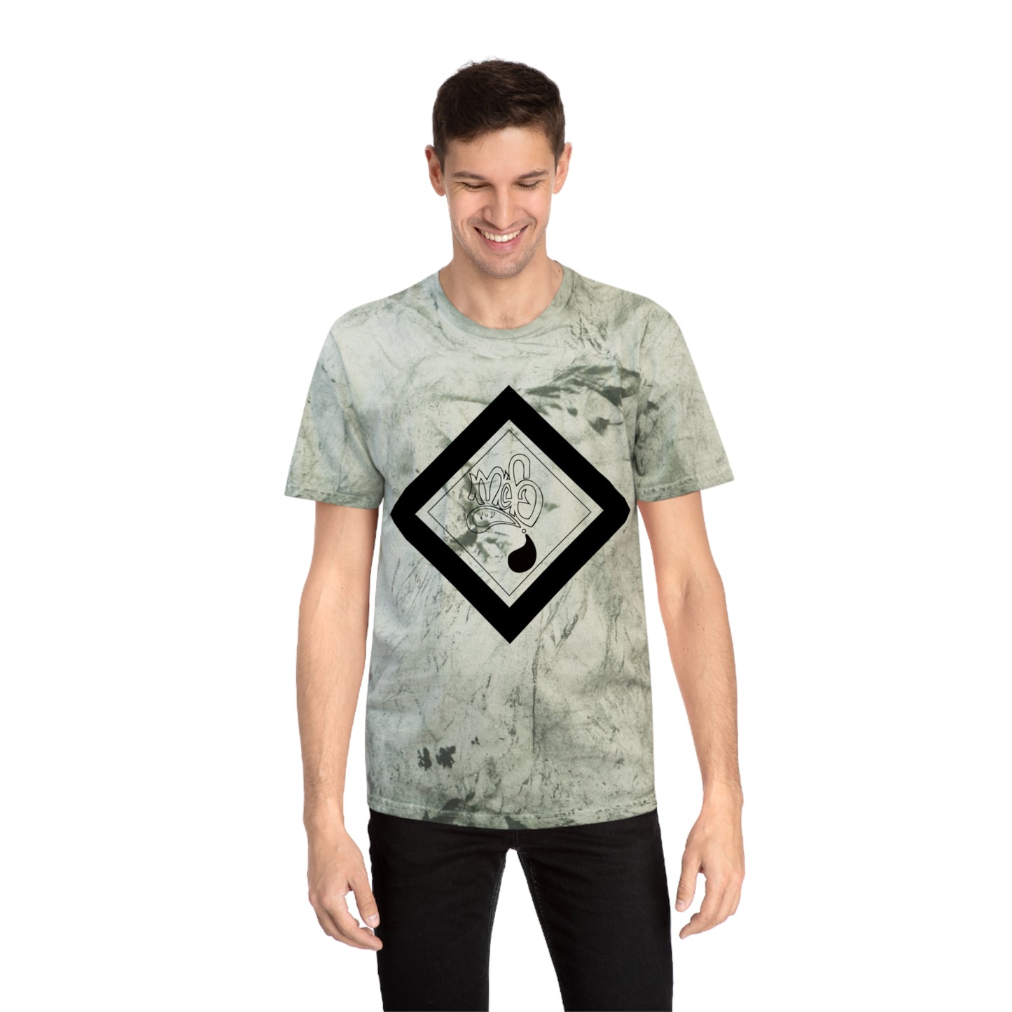 Color Blast unisex diamond mofo logo black