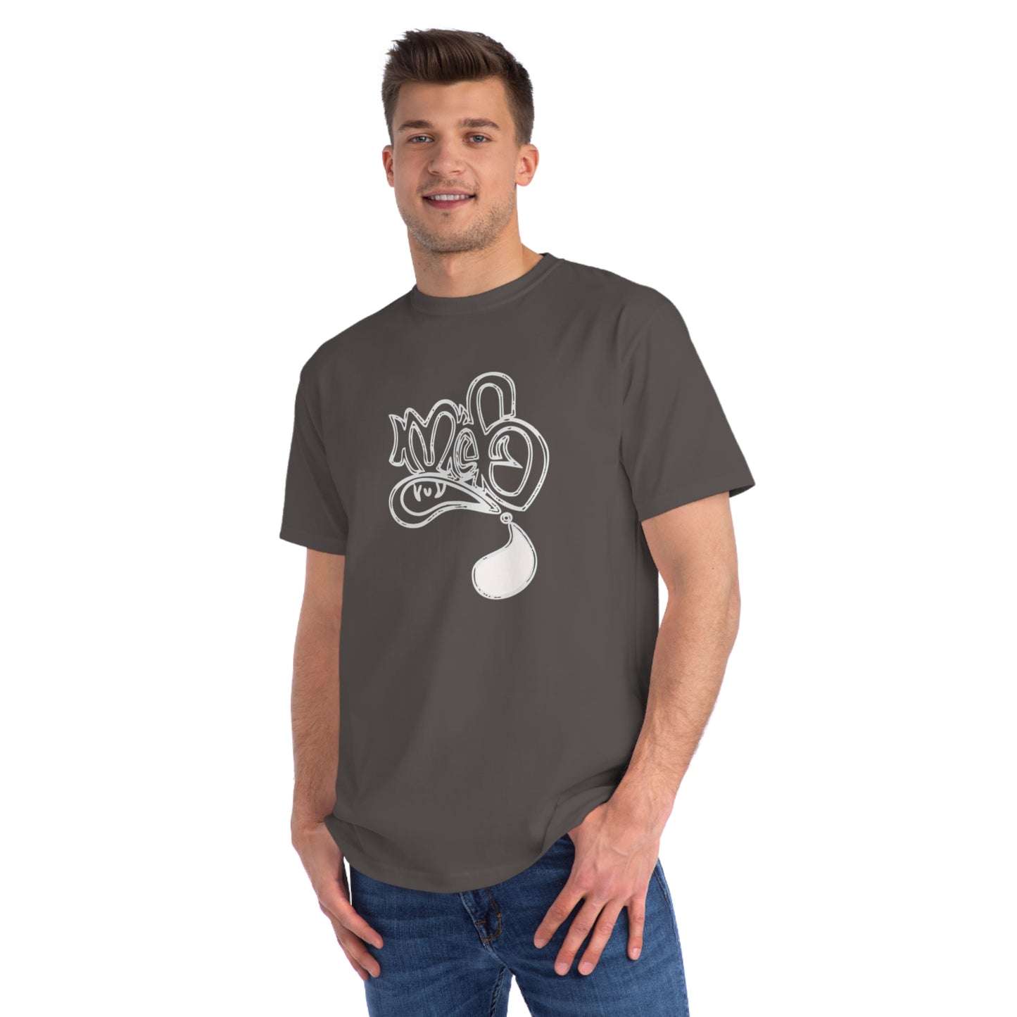 Organic Unisex Graphic Tee with Playful Design, Casual Wear, Artsy Apparel, Gift for Friends, Everyday Style