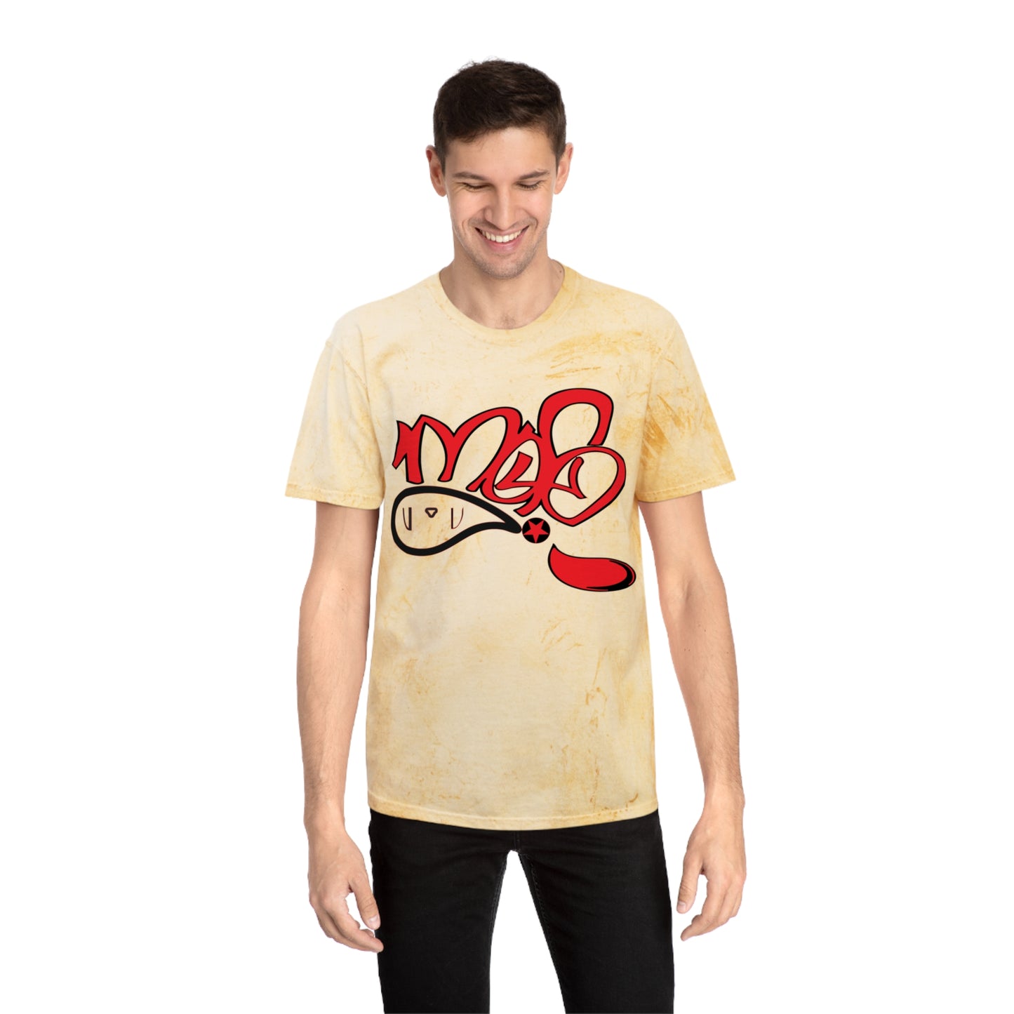 Color Blast Graphic Tee for Festival Vibes, Unisex T-Shirt, Streetwear, Summer Fashion, Creative Expression, Casual Style
