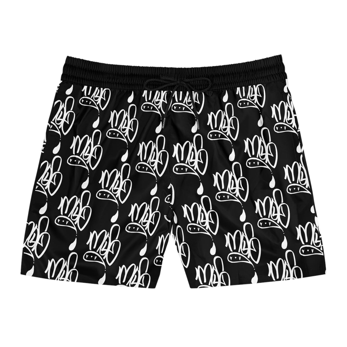 Aop mofo logo black swim shorts