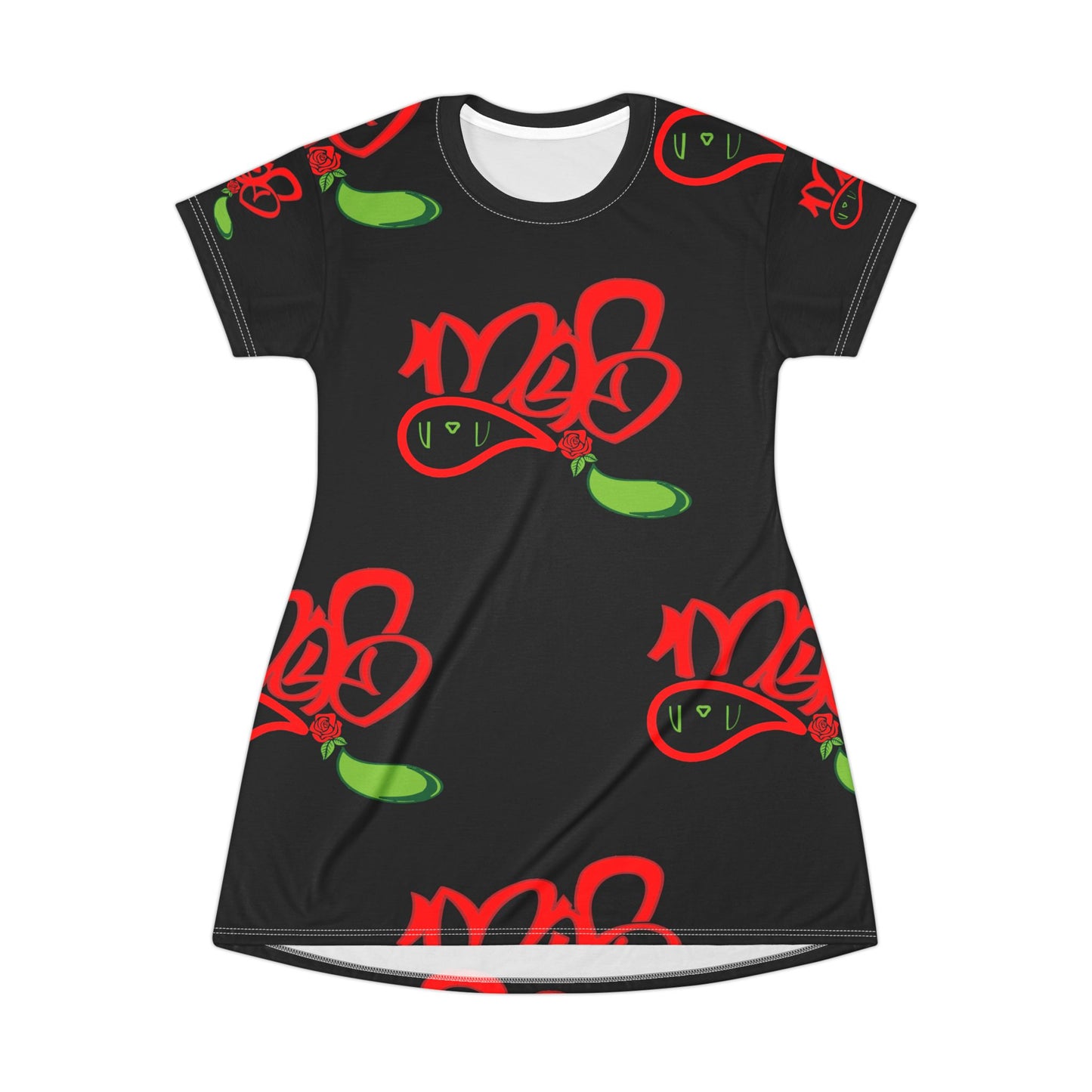 Vibrant Virgo T-Shirt Dress, Astrology Dress, Casual Summer Dress, Birthday Gift, Unique Fashion Statement