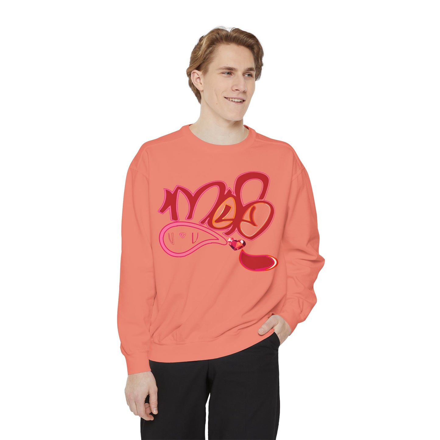mofo gem heart sweatshirt